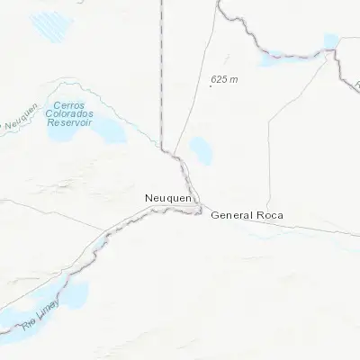 Map showing location of Centenario (-38.829550, -68.131800)