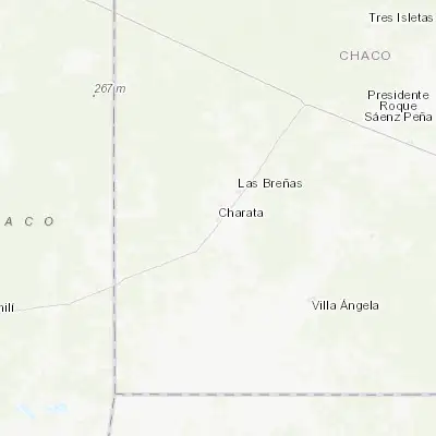 Map showing location of Charata (-27.214380, -61.187950)