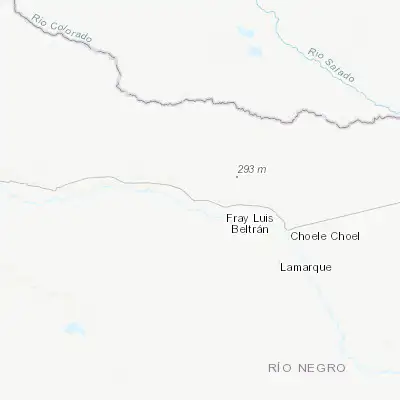 Map showing location of Chimpay (-39.164820, -66.142360)