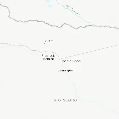 Map showing location of Choele Choel (-39.289410, -65.660600)