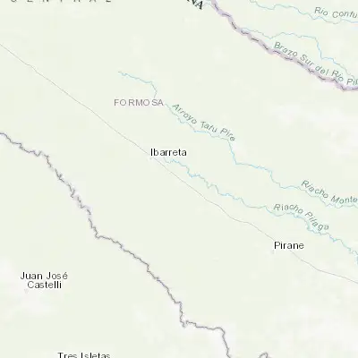 Map showing location of Comandante Fontana (-25.334530, -59.682120)