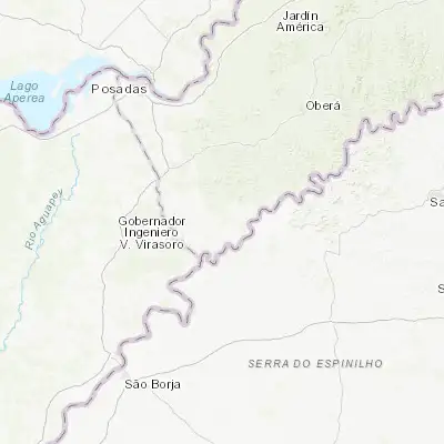 Map showing location of Concepción de la Sierra (-27.983110, -55.520310)
