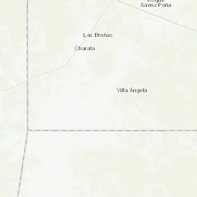 Map showing location of Coronel Du Graty (-27.680380, -60.914620)