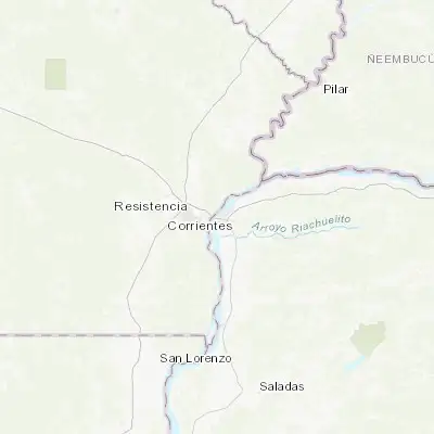 Map showing location of Corrientes (-27.467840, -58.834400)