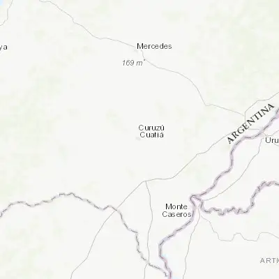 Map showing location of Curuzú Cuatiá (-29.791710, -58.054600)