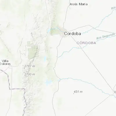 Map showing location of Despeñaderos (-31.816260, -64.289890)