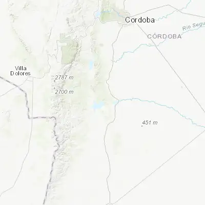 Map showing location of Embalse (-32.180000, -64.418090)