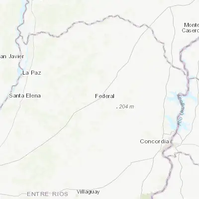Map showing location of Federal (-30.954650, -58.783260)