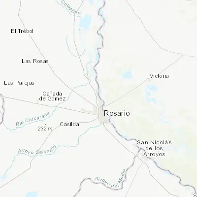 Map showing location of Fray Luis A. Beltrán (-32.791220, -60.728190)