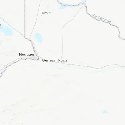 Map showing location of General Roca (-39.033330, -67.583330)