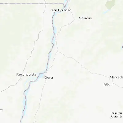 Map showing location of Gobernador Juan E. Martínez (-28.911610, -58.935940)