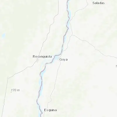 Map showing location of Goya (-29.139950, -59.263430)