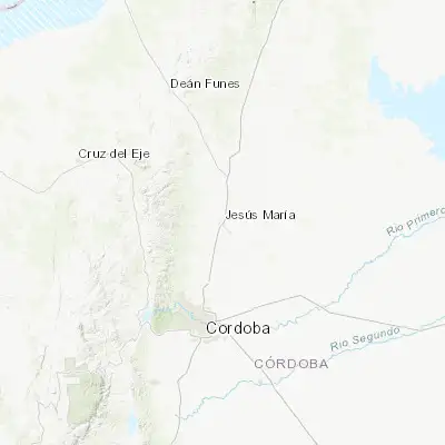 Map showing location of Jesús María (-30.981530, -64.094240)