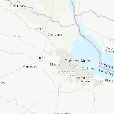 Map showing location of José C. Paz (-34.515410, -58.768130)