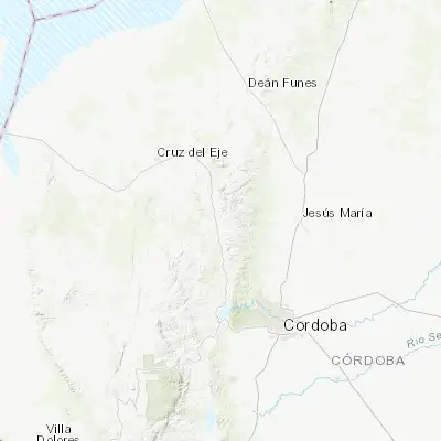 Map showing location of La Cumbre (-30.982010, -64.491390)