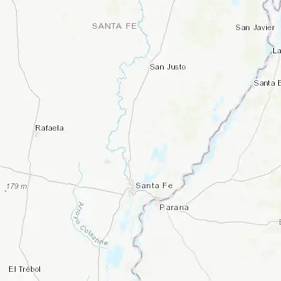 Map showing location of Laguna Paiva (-31.303910, -60.658940)