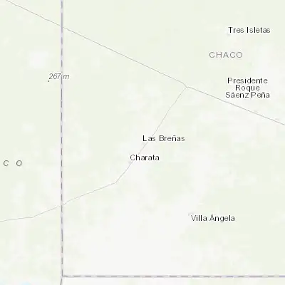 Map showing location of Las Breñas (-27.089660, -61.081610)