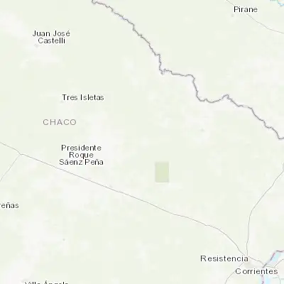 Map showing location of Las Garcitas (-26.618020, -59.801350)