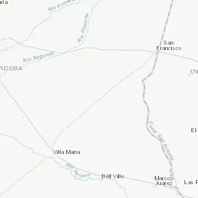 Map showing location of Las Varillas (-31.872080, -62.719460)