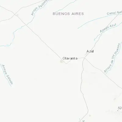 Map showing location of Olavarría (-36.892720, -60.322540)
