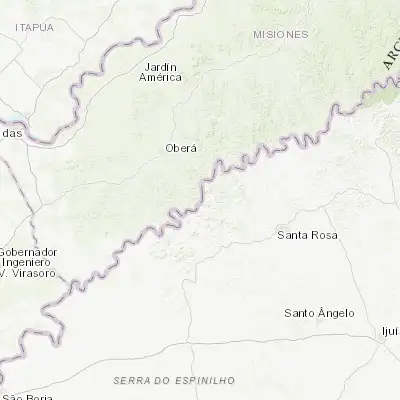 Map showing location of Panambí (-27.723690, -54.915150)