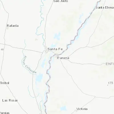 Map showing location of Paraná (-31.732710, -60.528970)