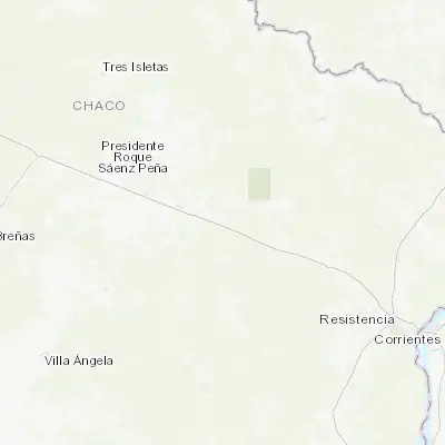 Map showing location of Presidencia de la Plaza (-27.001470, -59.842430)