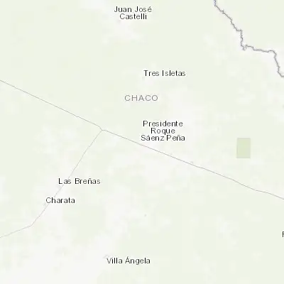 Map showing location of Presidencia Roque Sáenz Peña (-26.785220, -60.438760)