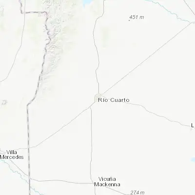 Map showing location of Río Cuarto (-33.130670, -64.349920)