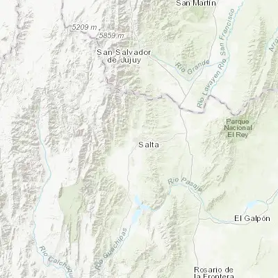 Map showing location of Salta (-24.785900, -65.411660)