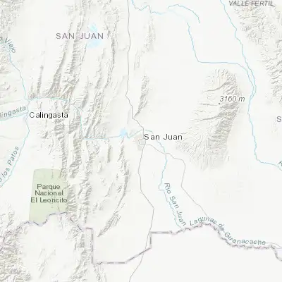 Map showing location of San Juan (-31.537500, -68.536390)