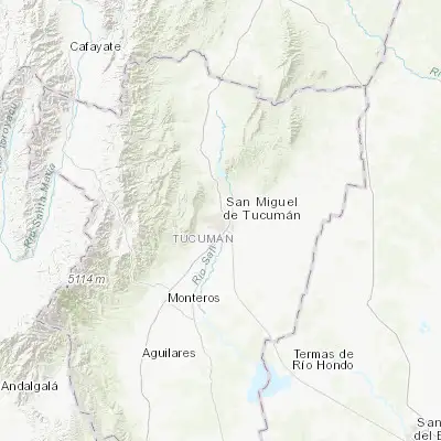 Map showing location of San Miguel de Tucumán (-26.824140, -65.222600)