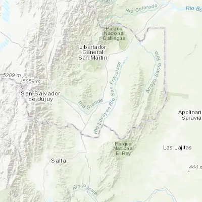 Map showing location of San Pedro de Jujuy (-24.231270, -64.866140)