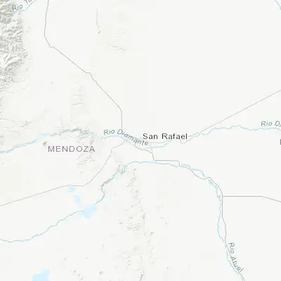 Map showing location of San Rafael (-34.617720, -68.330070)