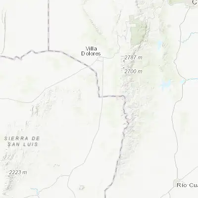 Map showing location of Santa Rosa del Conlara (-32.342860, -65.203230)