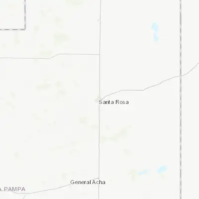 Map showing location of Santa Rosa (-36.616670, -64.283330)