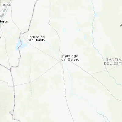 Map showing location of Santiago del Estero (-27.795110, -64.261490)