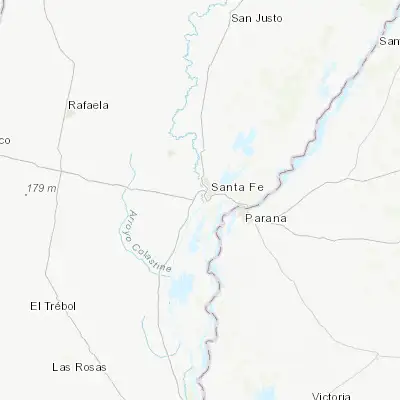 Map showing location of Santo Tomé (-31.662740, -60.765300)