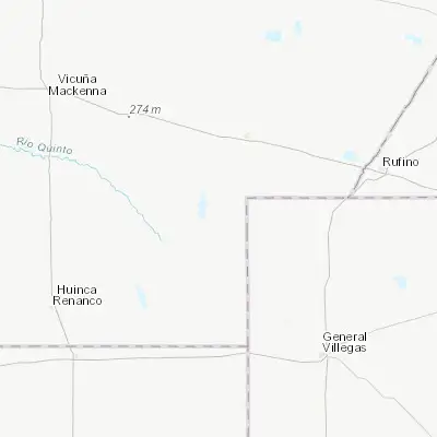 Map showing location of Serrano (-34.469710, -63.538420)