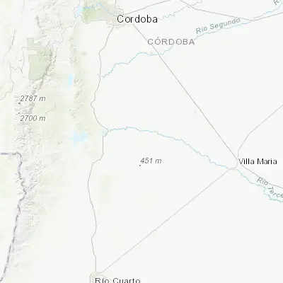 Map showing location of Tancacha (-32.243090, -63.980700)