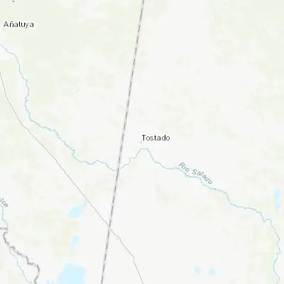 Map showing location of Tostado (-29.232020, -61.769170)