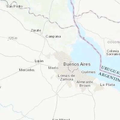 Map showing location of Villa de Mayo (-34.510800, -58.680590)