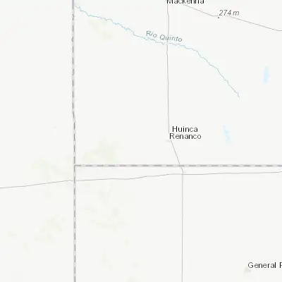 Map showing location of Villa Huidobro (-34.838260, -64.586860)