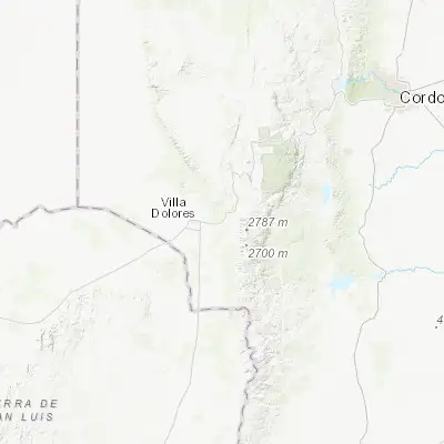 Map showing location of Villa Las Rosas (-31.950210, -65.053540)