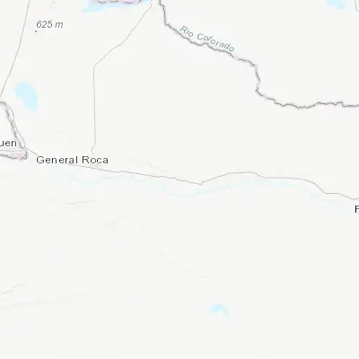Map showing location of Villa Regina (-39.100000, -67.066670)
