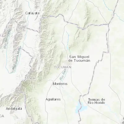 Map showing location of Yerba Buena (-26.816670, -65.316670)