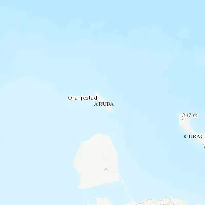 Map showing location of Santa Cruz (12.509530, -69.980940)