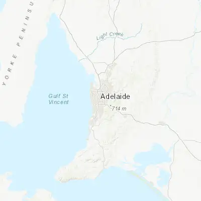 Map showing location of Adelaide city centre (-34.928730, 138.603340)