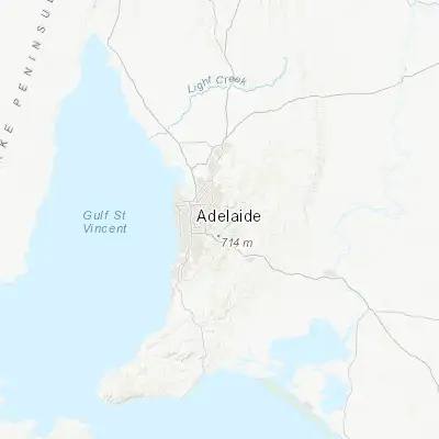 Map showing location of Adelaide Hills (-34.911190, 138.707350)