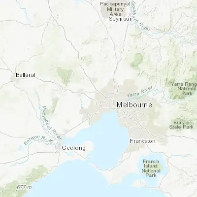 Map showing location of Albanvale (-37.746090, 144.768560)